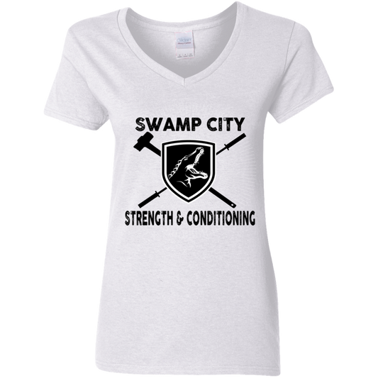 Ladies' V-Neck Short Sleeve Tee
